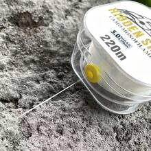 1 件 721 英尺/240 米透明隐形钓鱼线 - 超耐用尼龙，抗拉强度 6-40 磅，适用于淡水和咸水船钓、钓鱼装备、飞钓设备