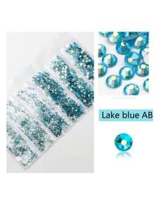 1728 Pcs Flat Back Crystal Glass Nail Art Rhinestones. 4#-12# 6 Sizes Mix DIY Decorations For Nails, Clothes, Bags, Hair Accessories, Cars, Beddings, Pendants, Etc. Suitable For Teenage Girls, Women Nail Art, Eye Makeup, Face Stickers, Jewelry Decoration Flat Back Rhinestones. 6 Bags Of Crystal Glass Flat Back Rhinestones. Nail Charms Nail Gems Nail Supplies