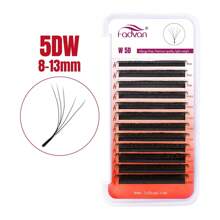 FADVAN D-Curl 3D/4D/5D W Shape Lashs 0.07 7-15mm&Mix Premade W Fan Lash Extensions Natural Soft Black Bushy Style Lashes Faux Mink Individual Lashes , Lash Tech Supplies