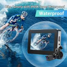 Bicycle Camera System Monitoring, 130° Wide Angle, IP69K Waterproof, HD 1080P Video, 5000mAh Battery, Anti-Shake Bracket And, Novice 3 Minutes To Install, Suitable For Mountain Bikes, Road Bikes And City Bikes, Suitable For Cycling Enthusiasts With A Love Of Recording - Black - View 7
