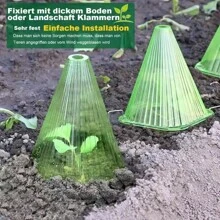 DIY Plant Growth Watch Cover Reusable Planting Tent Garden Yard Seedling Plastic Bell Box Plant Shield From Birds Frosted Snails