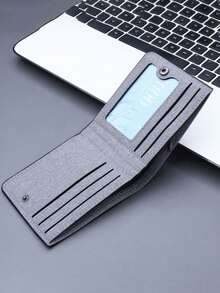 Fashion Dinosaur Print Canvas Bifold Wallet - Customized Wallet With Quick Buckle Closure, Suitable For Business And Casual Use, Perfect Gift, Casual Wallet | Canvas Material - Multicolor - View 8