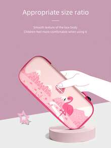 Cartoon Student Pencil Case, Multi-Function Simple School Stationery Supplies - Multicolor - View 5