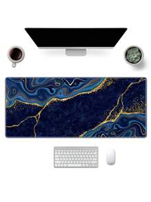 Gaming Large Desk Pad Mouse Pad For Keyboard With Anti-Slip Rubber Base, Extended Mouse Pad XL Keyboard Pad Mouse Mat, Trellis Design