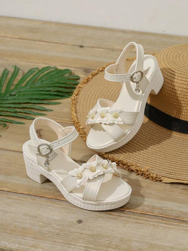 Girls Kids Small High Heel Sandals, Students Dance Shoes, Princess Shoes, Summer New Design, Fit For Bigger Girls