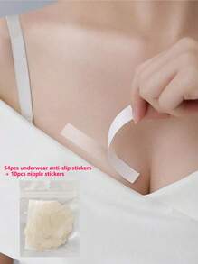 36/64/72/180pcs Of Top -Not -Skid Double -Sided Tape, Clothes, Shirts, Evening Dresses, Riot Exposure, Stickers, Shirts Leading Off -Chest Double -Sided Transparent Tape, Wearing Skirts To Prevent Light Hidden Stickers, Mild Skin And Fabrics, Color, Color, Color, Color, Color, Color Transparent Tape, Non -Slip, Fashion, Clothing And Body Tape, Ladies And Clothing Tape, Mild Body Tape, Powerful Viscous Fabric Tape Fashion Tape Summer Cooling,Beach,Travel