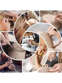 粘土雕塑工具、聚合物工具、陶器及耗材、陶瓷雕塑造型、雕刻，适合儿童成人初学者