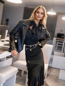 A Multi - Layer Faux Pearl Waist Chain In Retro Bohemian With An Adjustable Sea Shell Pendant. It Is A Clothing Accessory Belt, Suitable For Holiday Gifts And Beach Vacation Outfits. - Waist Chain - View 5