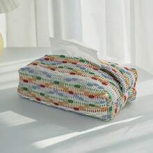 1 Pc Fabric Paper Tissue Box, Christmas Decoration - Multicolor - View 13