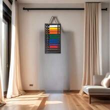 رف حائطي لتنظيم أحزمة فنون القتال، رف عرض محمول لأحزمة الكاراتيه مع علاق الكؤوس، رف عرض خفيف لأحزمة التايكوندو، مناسب لمتعلمي الفنون القتالية