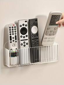 1pc Wall Mounted Storage Box,Space-Saving Box For Home And Dormitory First Aid Kits, Baskets, Boxes, And Containers, Shelf Baskets, Transparent Wall-Mounted Medicine Organizer Without Drilling, Multipurpose No-Drill Cabinet Door Storage Box With Compartments For Medication, Toiletries, And Household Items,Mobile Phone Charging Bracket, Enclosure Type Storage Rack, Remote Control Containers - Clear - View 7