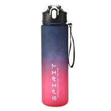 28oz 800nl Portable Plastic Water Bottle With Straw And Leak Proof Function - Multicolor - View 4