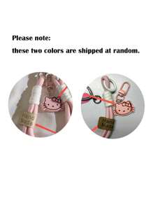3D KT Cat Rotating Lock Braided Wrist Strap, Suitable For Universal Phone Cases DIY, Phone Accessories, Portable Keychain, Earphone Cartoon Cute Pendant Lanyard For Japanese/Korean/ Girls