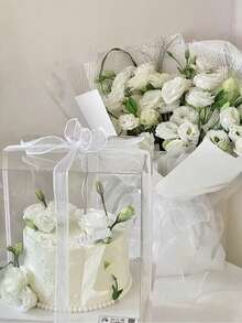1 dải ruy băng Organza bán trong suốt có viền cong, dải ruy băng voan trơn, thích hợp để gói quà, trang trí bánh, trang trí tiệc cưới, đồ dùng may vá, vật liệu làm hoa cưới tự làm, dải ruy băng nơ, thích hợp cho tiệc ngày lễ, trở lại trường, ngày lễ tình nhân, ngày của mẹ, lễ tốt nghiệp, v.v. - nhiều màu - Xem 4