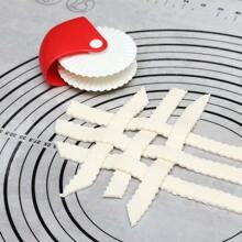 1 Stück Multifunktionale manuelle Tortenrand Schneidemaschine - Eine einfach zu bedienende Pizzaund Keksstanze, ein Tortenund Apfelkuchen Gitter Dekorationswerkzeug, um perfekte Ränder zu erstellen, ein ideales Küchengerät für begeisterte Hobbybäcker