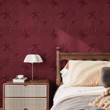 1卷复古花卉浮雕壁纸客厅装饰加厚撕贴可移除接触纸卧室客厅厨房橱柜桌面家居装饰贴纸