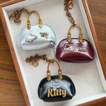 Sanrio 1pc Hello Kitty Mini Rhinestone Purse Set (3 Colors) - Kawaii Keychain Bag For Music Accessories Storage, Cute Cosplay Jewelry Pouch | Christmas Stocking Stuffers, Halloween Party Favors, Easter Basket Fillers, Birthday Gift Bags, Valentine's Day Surprises, Trick Or Treat Bags, Secret Santa Gifts, Shower Favors, Wedding Welcome Kits