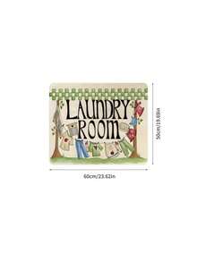 一款印花晾衣架洗衣机垫，采用TPR材质，适用于冰箱和洗衣机顶部，可用于厨房装饰、家居用品、母亲节礼物、卧室装饰、花园装饰、夏季、海滩、旅行必备、房间装饰、软萌玩具、毕业季礼物等。 - 彩色 - 查看 2