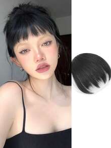 合成假发、女士刘海、短发夹、自然黑发刘海接发 - 彩色 - 查看 11