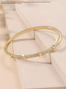 Rhinestone Decor Bangle