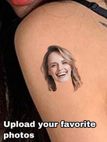 LICVIC 12-300 pezzi Tatuaggi temporanei personalizzati con foto per feste, adesivi per tatuaggi personalizzati, tatuaggi finti, bomboniere per matrimoni e feste di compleanno, realizzati in carta, perfetti come regali unici per anniversari, matrimoni, compleanni, San Valentino, Poetcore, Amore eterno - Multicolore - Visualizzare 7