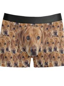 Custom Funny Boxers For Men Personalized Underwear With Face Photo – Unique, Cute, Adorable, Colorful Novelty Boxer Shorts For Boyfriend, Husband, Or Dad – Ideal Valentine's Day, Birthday, Wedding, Anniversary, Or Holiday Gift, 1pc Personalized Gift For Him,Dawg,Colorful,Cute,Adorable,Contracted,Funny,Custom,Unique,Customized,Personalized,Ideal Gifts For Him,Ideal Gifts For Her,Boyfriend,Girlfriend,Family,Friends,Her