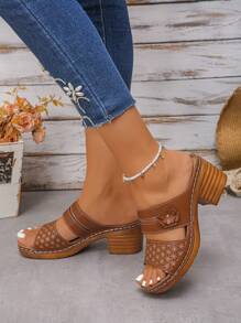 Sandalias de moda retro elásticas para mujer 2025, sandalias de cuña de suela suave y ligera para damas