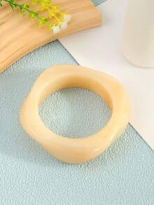 3 Cái / Bộ Vòng Tay Acrylic Mờ Bất Đối Xứng Phóng Đại, Thiết Kế Độc Đáo & Linh Hoạt Năng Cho Phụ Nữ - Nhiều màu - Xem 4