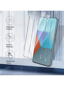 3pcs HD Clear Screen Tempered Glass Protector Compatible With Redmi 14C 13 13C 12 12C 10 10A 10C A3 A3X POCO X6 5G M6 Pro X5 F5 C75 F6 Pro Compatible With Xiaomi 14T 13T Pro Compatible With Redmi Note 14 13 / Note 13 14 Pro 4G 5G Note 10 10s 11 11s 12s 12 Pro+ 5G 4G 12 Pro Plus Compatible With Redmi A1 A2 A3 A1+ A2+ Note11/12/13Pro Compatible With Samsung Compatible With Galaxy A05 A05S A15 A25 A35 A55 A06 A16 A26 A36 A56 5G Gift For Birthday, Family, Friends Phone Screen Protector, Phone Accessories - Clear - View 3