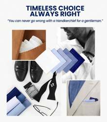 Selected 100% Pure Cotton Handkerchiefs With Stiching Assorted Color, 5 Colors