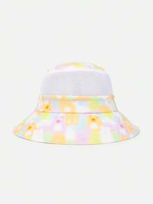 Balabala Kinderfaltbarer Fischerhut, UV-schützend & leicht - Rosa - Übersicht 1