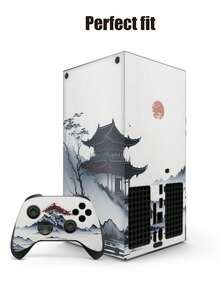 乙烯基外壳套装适用于 X 系列游戏机和控制器 - 耐用、防刮、防水、防尘 - 东方古典亭阁风格 - 彩色 - 查看 6