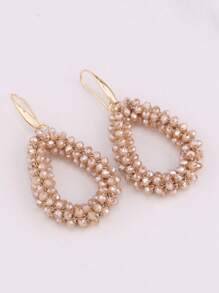 sehuoran Handcrafted Bohemian Beaded Water Drip Drop & Dangle Earrings For Women, Stainless Steel Ear Needle, Fashionable Boho Western Style Jewelry For Party And Banquet, Christmas Gift Idea, Versatile For All Seasons