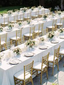 1 件，7.5 * 26.2 英尺白色超宽矩形桌布桌旗，7.5 * 19.7 英尺/7.5 * 13.12 英尺涤纶纯色可水洗贸易展览桌布适用于矩形折叠桌、工艺品展览会、展示、派对 - 白色 - 查看 17