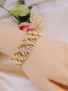 4pcs/Set Alluring Jewelry Set For Women, Suitable For Wedding, Party - dấu vô cực - Xem 4