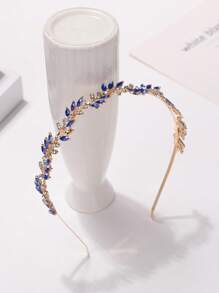 1pc Women Casual Versatile Cute Fashionable Water Drop Rhinestone Decorated Hairband