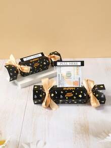 4 件黑金六面生日钱罐，糖果形拉钱盒（含 OPP 袋和胶水），生日快乐现金盒，现金纸质礼盒，绘画钱罐，1 岁生日派对装饰，派对用品，新娘送礼会回礼，生日礼物，婚礼派对回礼，节日派对用品 - 黑金生日 - 查看 8