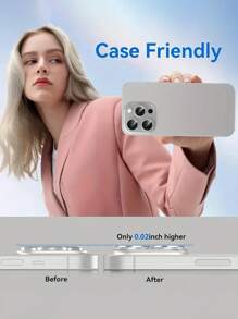 Suitable Compatible With Apple 16 Pro/Apple 16 Pro Max/15/14/13/12/11/Pro/Promax/Mini Series Camera Lens Protective Film, Frosted Camera Cover With HD Tempered Glass Rear Lens Protective Film Gift For Birthday, Family, Friends Lens Protector, Phone Accessories