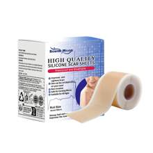 4 x 150cm Remendo de Silicone para Cicatrizes - Amaciar e Desvanecer Cicatrizes, Reduzir Vermelhidão, Folha Descartável de 12 Horas para Cicatrizes de Cesária/Cirurgia (Fácil Aplicação)