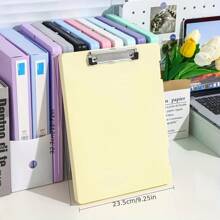 1 pezzo raccoglitore ad anelli A4 - in materiale PP durevole, con grande capacità, con design a doppio pulsante, adatto per uso in ufficio e da studente, organizer da scrivania, per il ritorno a scuola, forniture scolastiche