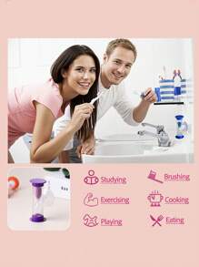 1pcs2-Minute Unbreakable Sand Timer, With Suction Cup - Rotatable Plastic Mini Clock, Suitable For Toothbrushes, Classrooms And Games, No Electricity Required, Classroom Timer | Vivid Design | Durable Plastic