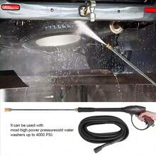 4000PSI High Pressure Washer Spray Gun And Washing Hose Kit For Car Jet Lance UK - Black - View 10