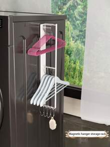 1 Stück magnetisches Seitenfach für Waschmaschine zum Aufhängen an der Wand, Kleiderbügler Aufbewahrungsorganizer für das Badezimmer