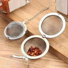 1 pièce/2 pièces/3 pièces Passoire à assaisonnement en acier inoxydable, boule à thé, convient pour la soupe, le ragoût et la batterie de cuisine, le design à maille fine peut libérer la saveur, un outil de cuisine facile à utiliser, peut être utilisé pour les herbes, les épices, etc., cuillère pour les résidus de thé Rentrée des classes