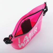 Bolsa de Armazenamento Portátil e à Prova d'Água para Uso Externo, Bolsa Transversal/de Ombro da Moda para Viagens, Natação, Barcos, com Bolso à Prova d'Água para Telefone