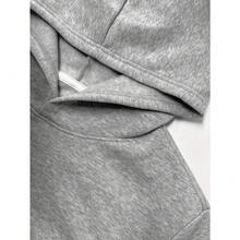 Local Delivery-Cozy Gray Polyester Sweatshirt With Horse And Rider Print, Long Sleeves, Knit Fabric, Machine Washable, Cozy Clothing|Hooded Sweatshirt|Nonstretch Material,Women's Plus Size Equestrian Hoodie - - 灰色 - 查看 3