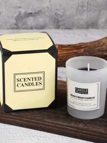 1 PIEZA Vela de vidrio aromática de color negro brillante, adecuada para restaurantes, hoteles, salas de estar, dormitorios. Conjunto romántico para la cena y decoración para bodas, velas para fiestas y decoración del hogar, velas sin humo ni olor para cenas a la luz de las velas, se puede usar como regalo, decoración del hogar, adecuado para Pascua, temporada de bodas, Día de San Valentín