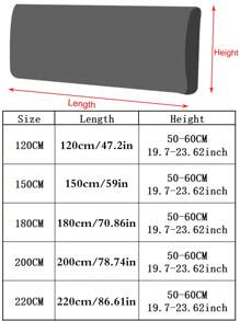 1 husă de pat Jacquard Geometry, husă de protecție pentru tăblia de pat elastică în culoare solidă, husă de pat moale și confortabilă, elasticitate ridicată, ușor de instalat, husă universală pentru noptieră pentru toate anotimpurile
