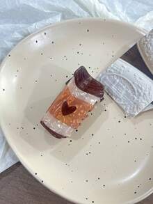 1pc Coffee Bread Shaped Hair Claw Clip, Women Hair Accessories, Suitable For Birthday Gift, Valentine's Day Gift Hair Clips Hair Jaw Clip Hair Clamps Hair Clutch Hair Catcher Clip Fall Winter For Vacation Outfits Woman Summer Beach - Multicolor - View 10