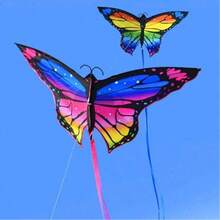 1pc Colorful Butterfly Kites, Suitable For Outdoor Games And Activities, Single-Line Kites And Flying Tools, Suitable For Lovers [Plus 100m Line Board] - Multicolor - View 1